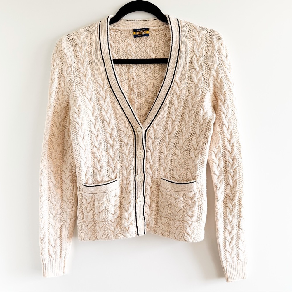 Ralph Lauren Rugby Cable Knit Cardigan